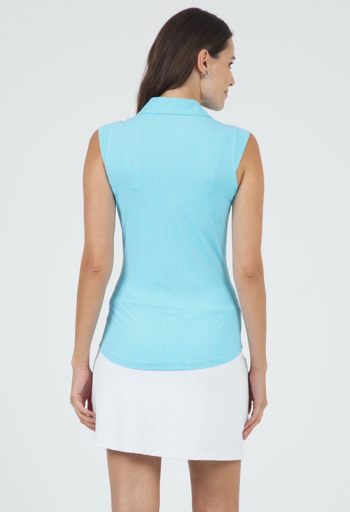 Mini Check Sleeveless Polo ¨C 14754