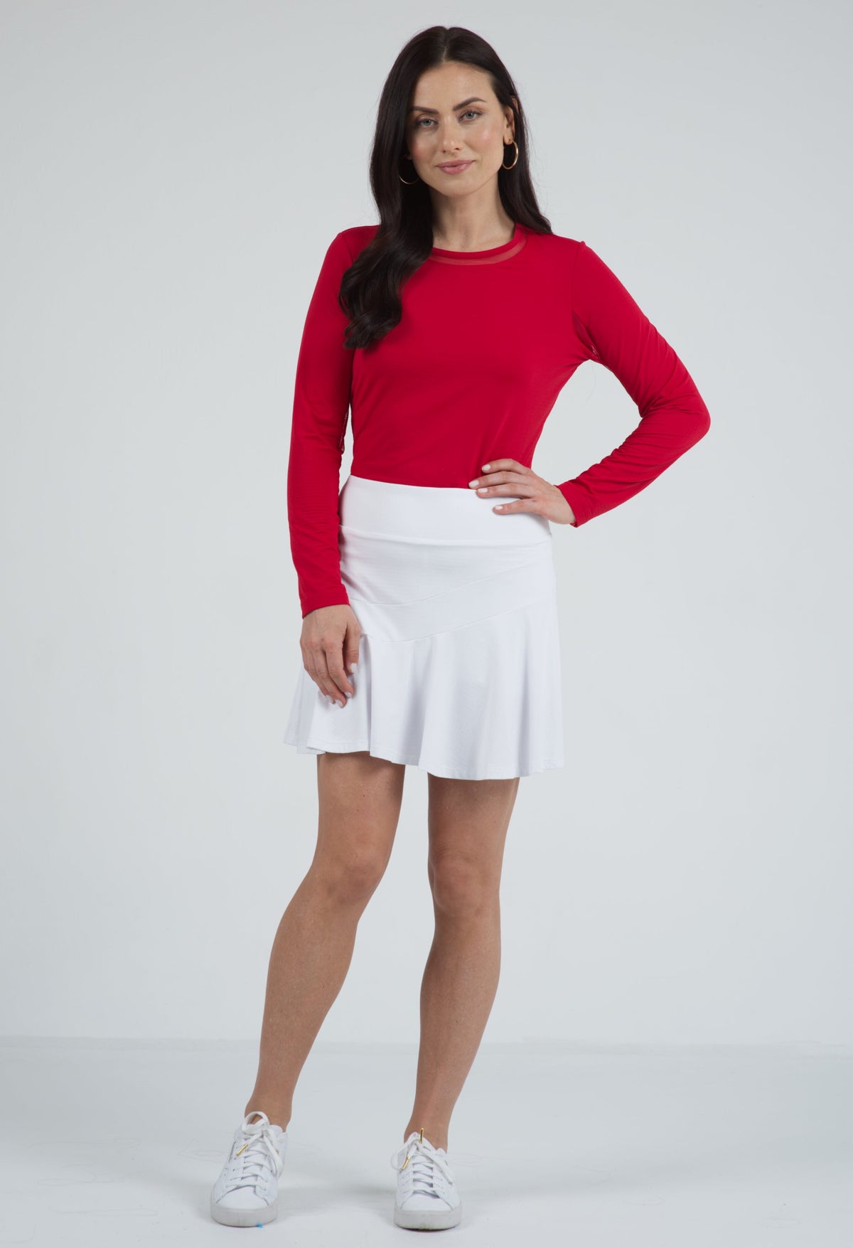 Solid Flounce Skort - 20000