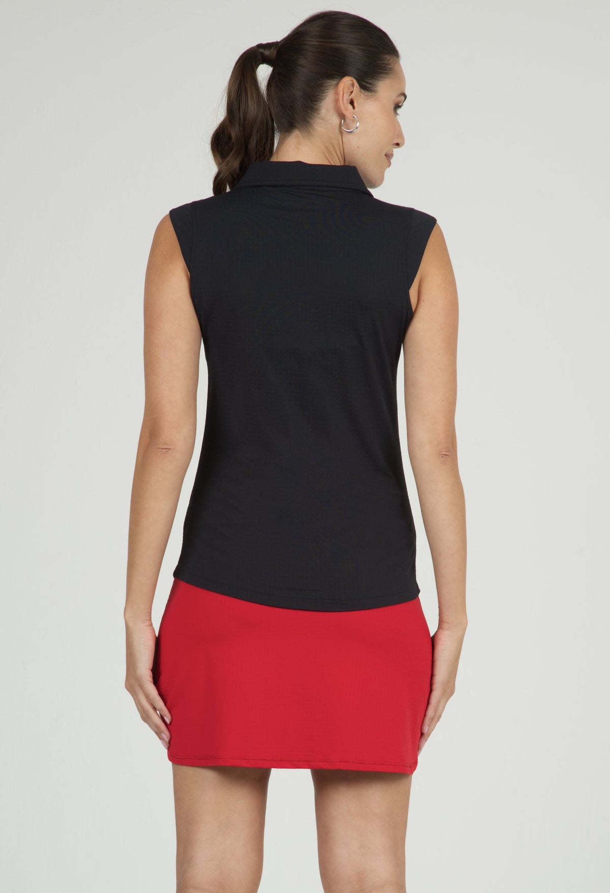 Solid Sleeveless Polo - 84000