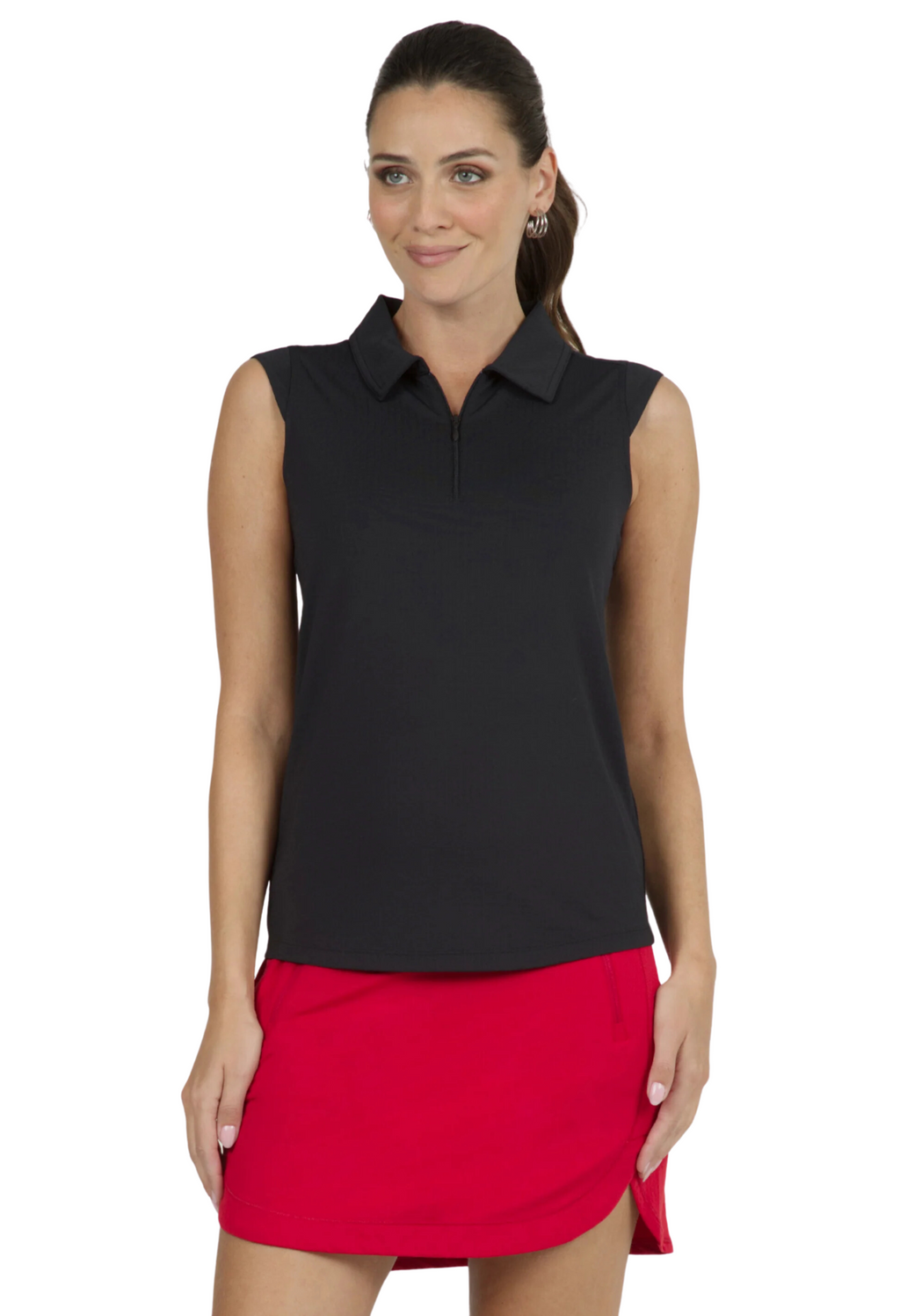 Solid Sleeveless Polo - 84000