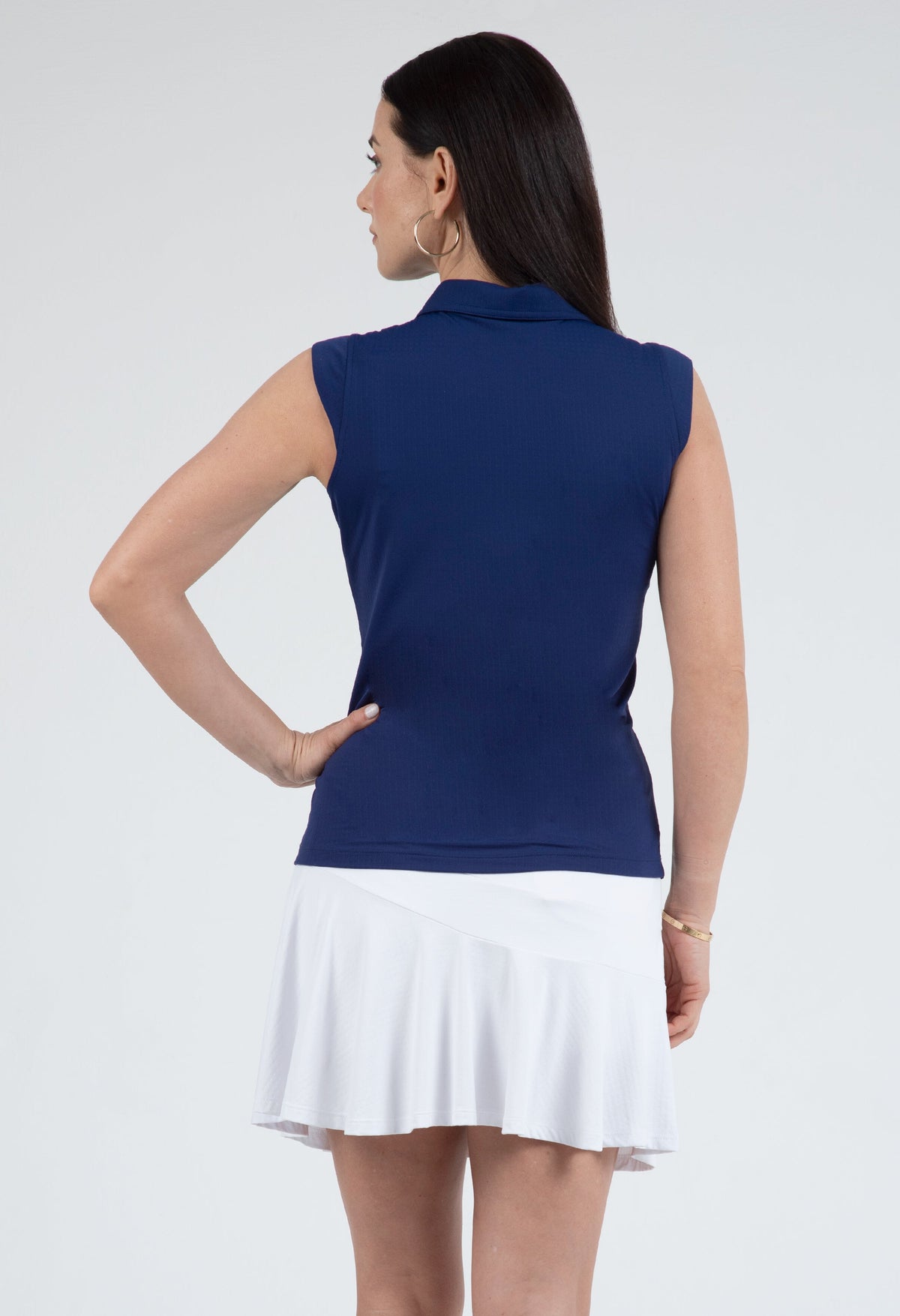 Solid Sleeveless Polo - 84000