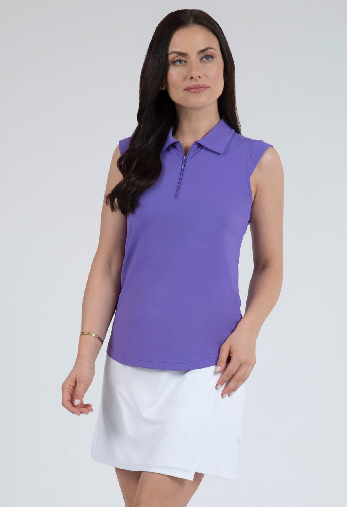 Solid Sleeveless Polo - 84000